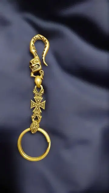 고딕 스타일 스컬 키링