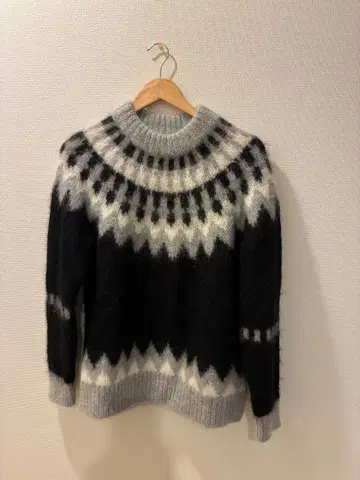 BATONER 바토너 MOHAIR NORDIC CREW NECK