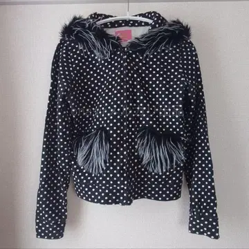 MONSTER yum-yum DOTs 후드티 흑백