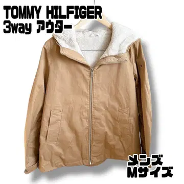[타미힐피거] 3way 보아 아우터 마운틴 파카 베이지 남성용 M 사이즈