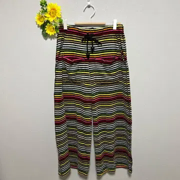 SONIA RYKIEL PARIS 캐주얼 팬츠 허리밴딩 보더