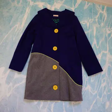 조지오 바이컬러 코트