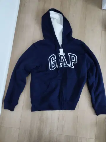 GAP 플리스 라이닝 후드티 M 네이비