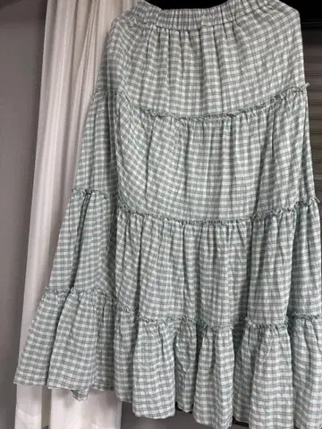 lss original check skirt 2025ss adult