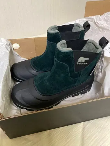 SOREL 다크 그린 스노우 부츠 28cm