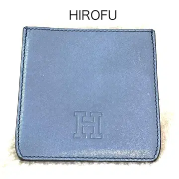 HIROFU 패스 케이스 블루 그레이 척 포켓