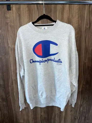 Champion 그레이 오버 사이즈 맨투맨