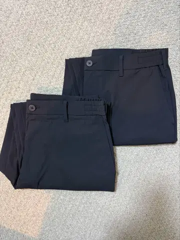 울트라 스트레치 팬츠 L 블랙 2장