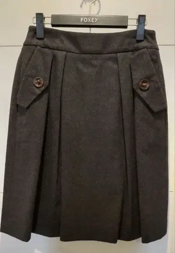 FOXEY 폭시 캐시미어 스커트 40