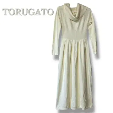 TORUGATO / 아이보리 터틀넥 니트 롱 원피스