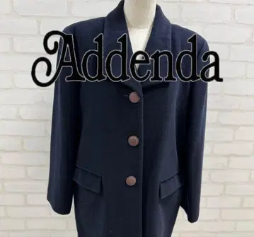 새상품급 Addenda 네이비 코트 버튼 포함