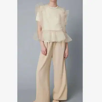 HeRIN.CYE 해린 도트 시어 메니 프릴 베스트