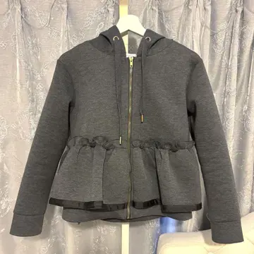 SUNFLOWER EIGHT 프릴 후드 자켓