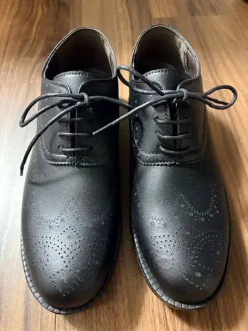 미사용 새상품 블랙 브로그 옥스퍼드 비즈니스 슈즈