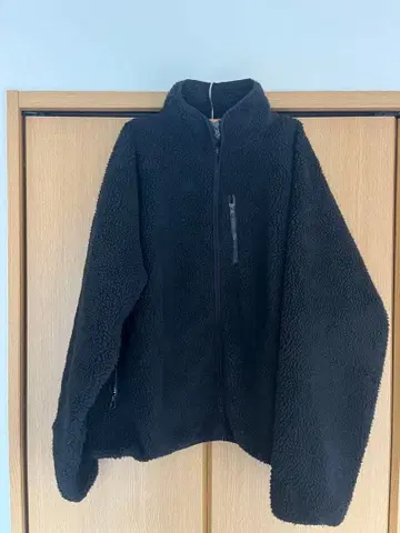 블랙 플리스 자켓 긴팔