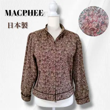 MACPHEE 일본제 꽃무늬 고블랑 노카라 자켓 맥피 F 가을 옷
