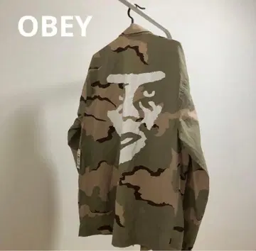 OBEY 카모 패턴 밀리터리 자켓