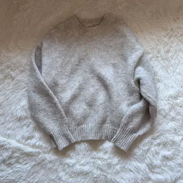 Ungrid 언그리드 컬러 모헤어 혼방 루즈 니트 아이보리