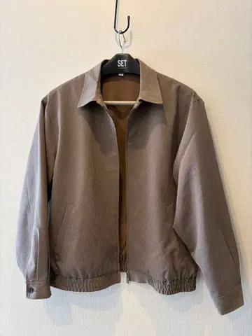 GU 집업 블루종 브라운