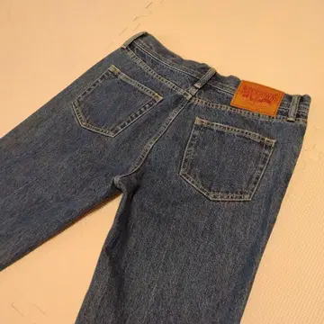 RODEO CROWNS 센터 프레스 프린지 슬릿 데님 네이비 M