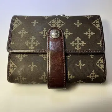 RUSSET 러셋 접이식 지갑 가마구치 브라운