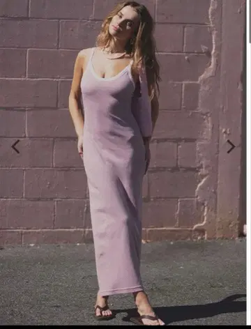 [Sanrio x ALEXIA STAM] Rib Long Dress M