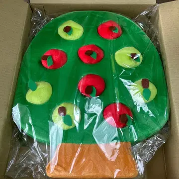 봉제 인형 밭 사과