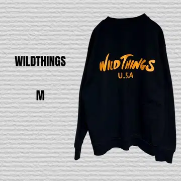 [ WILDTHINGS ] 트레이닝복 맨투맨 블랙 M