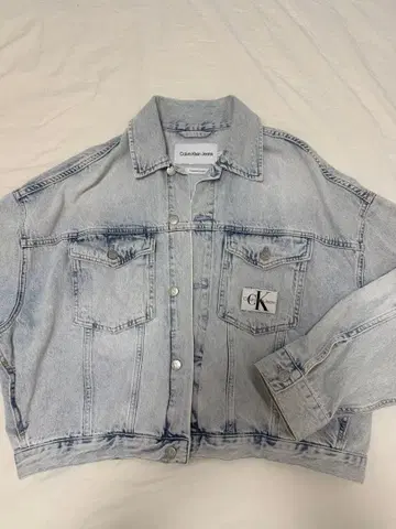 캘빈 클라인 진스 라이트 블루 데님 자켓