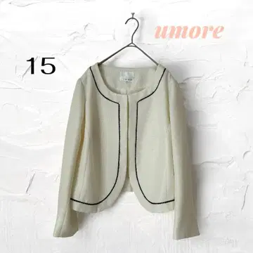 우모레 노카라 자켓 15 라메 트위드풍 포멀 빅 사이즈