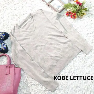 새상품급 kobe lettuce 니트/스웨터 (M 상당) 그레이+베이지