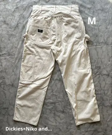 Dickies x Niko and - 콜라보 페인터 팬츠 화이트 M