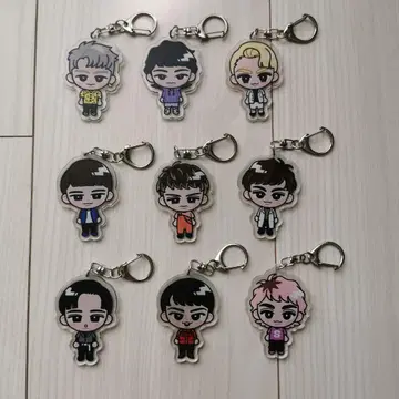 Snow Man 스노우 칠 디자인 아크릴 키링 9인