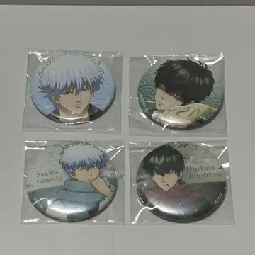 은혼 겨울 의상 사카타 긴토키 히지카타 토시로 캔뱃지 4개 세트