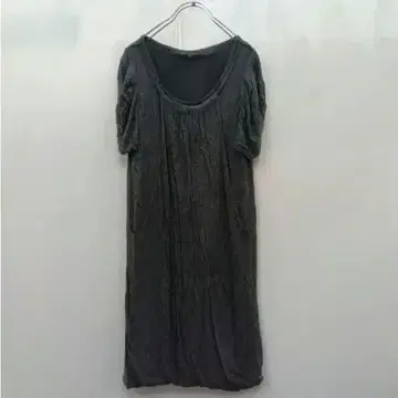 6 [언타이틀] 그레이 튜닉 반팔 원피스 [M] 벌룬 반팔 봄