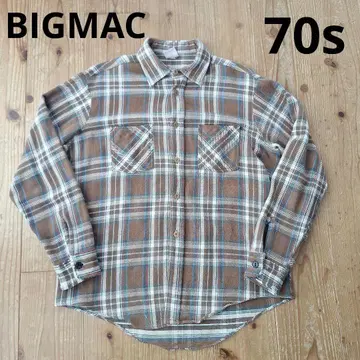 70s BIGMAC 빅맥 플란넬 셔츠 빈티지