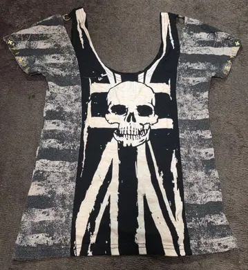 한정판 가격 인하 d.i.a. 스컬 유니언 잭 T셔츠