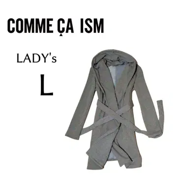 COMME CA ISM 속기모 맨투맨 코트 숄카라 gray