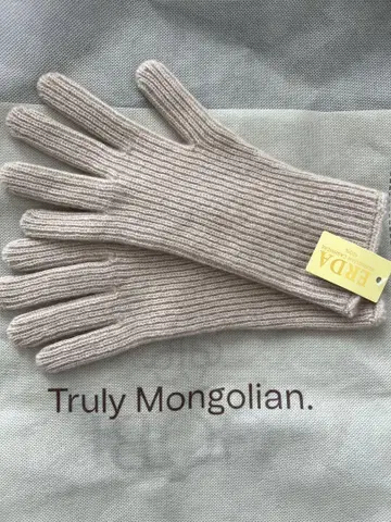 택 포함 새상품 캐시미어 100% 장갑 몽골 캐시미어 장갑 베이지