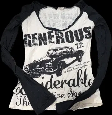 한정판 가격 인하 d.i.a 자동차 프린트 긴팔 티셔츠