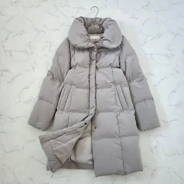 엠프리미어 숄카라 다운 코트 36