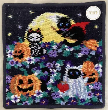 페이러 블랙캣 할로윈 손수건