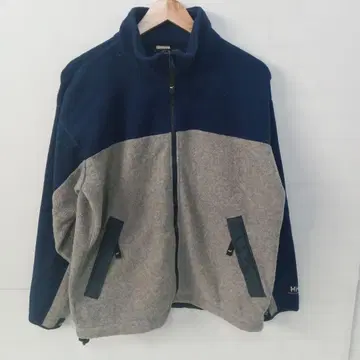 10.30 S158 헬리한센 플리스 자켓 블루 x 그레이 L