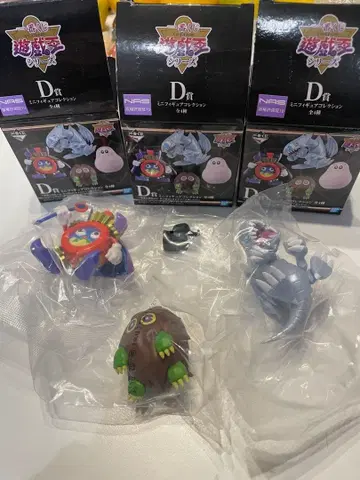 유희왕 제일복권 D상 미니 피규어 컬렉션 3종 세트