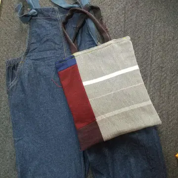 tamakiniime 울 소재 토트백 (핸드메이드) 반슈오리