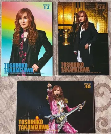 THE ALFEE 2025 가을 트레이딩 카드 타카미자와 토시히코 3장