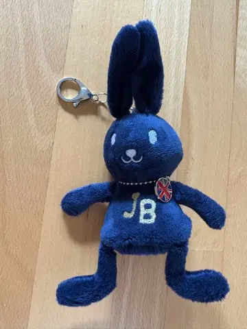 토끼 모양 키링 네이비 JB