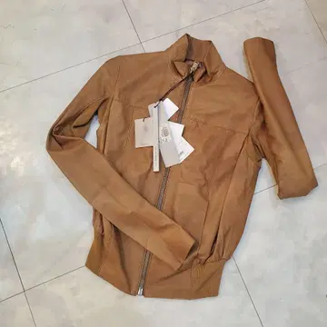 릭 오웬스 RP 7701 LV 싱글 라이더스 자켓 38 허니