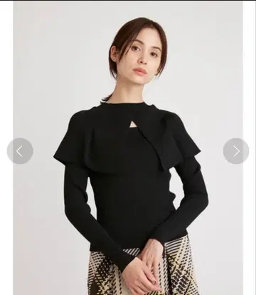 SNIDEL 스나이델 Sustainable 2way 케이프 니트 풀오버