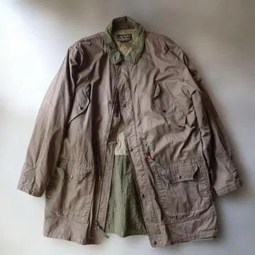 80년대 에디 바우어 밀리터리 트렌치코트 모즈 코트